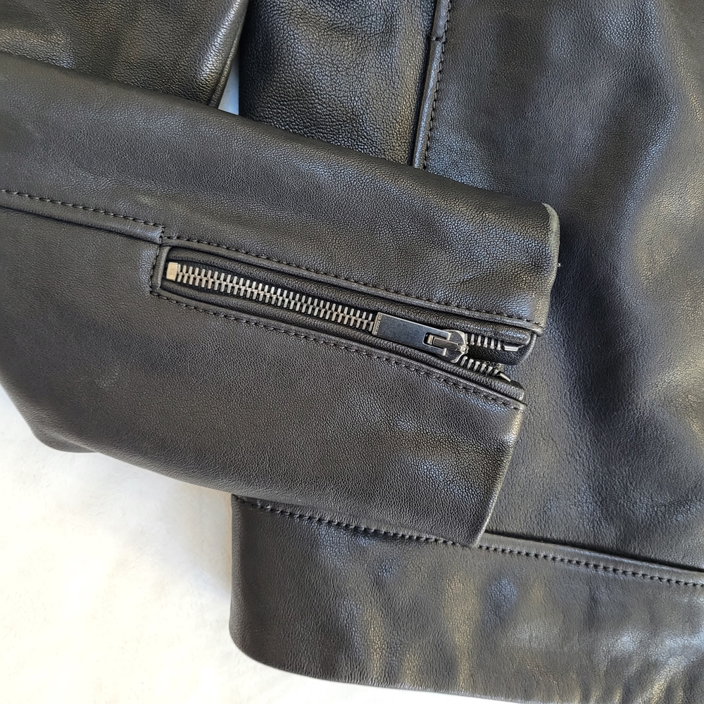 The Kooples Black Leather Jacket - Picture 5 of 12